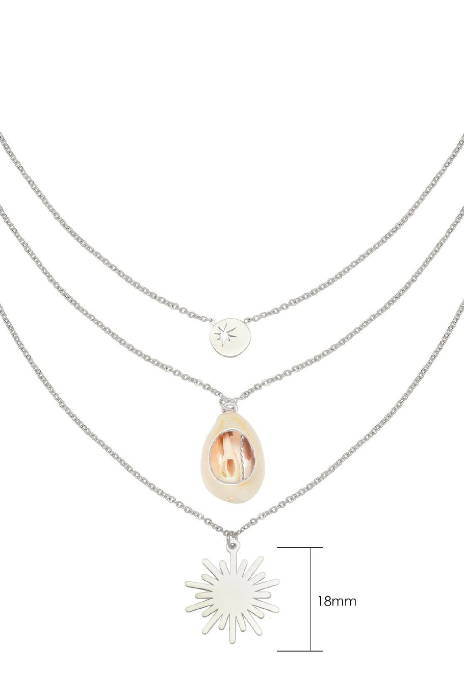 Necklace Summer Festival  Plata Acero inoxidable One size Imagen3